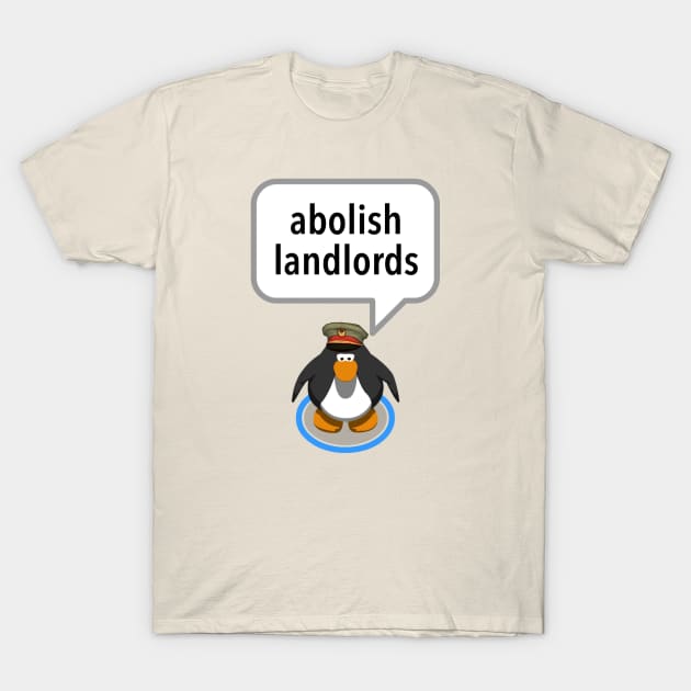 Abolish Landlords - Club Penguin T-Shirt by Football from the Left